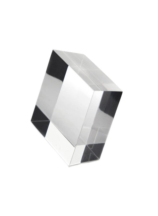 CMY Cubes The Cube Presence (50mm) - Clear & Transparent Optical Cube - Paperweight, Decorative Item - Educational, Scientific, Physics & Kinetic Art Desk Object - Image 1